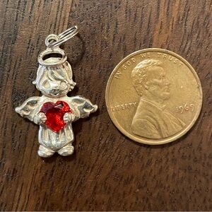 Sterling Silver January/July Birthstone Vintage Precious Moments Pendant